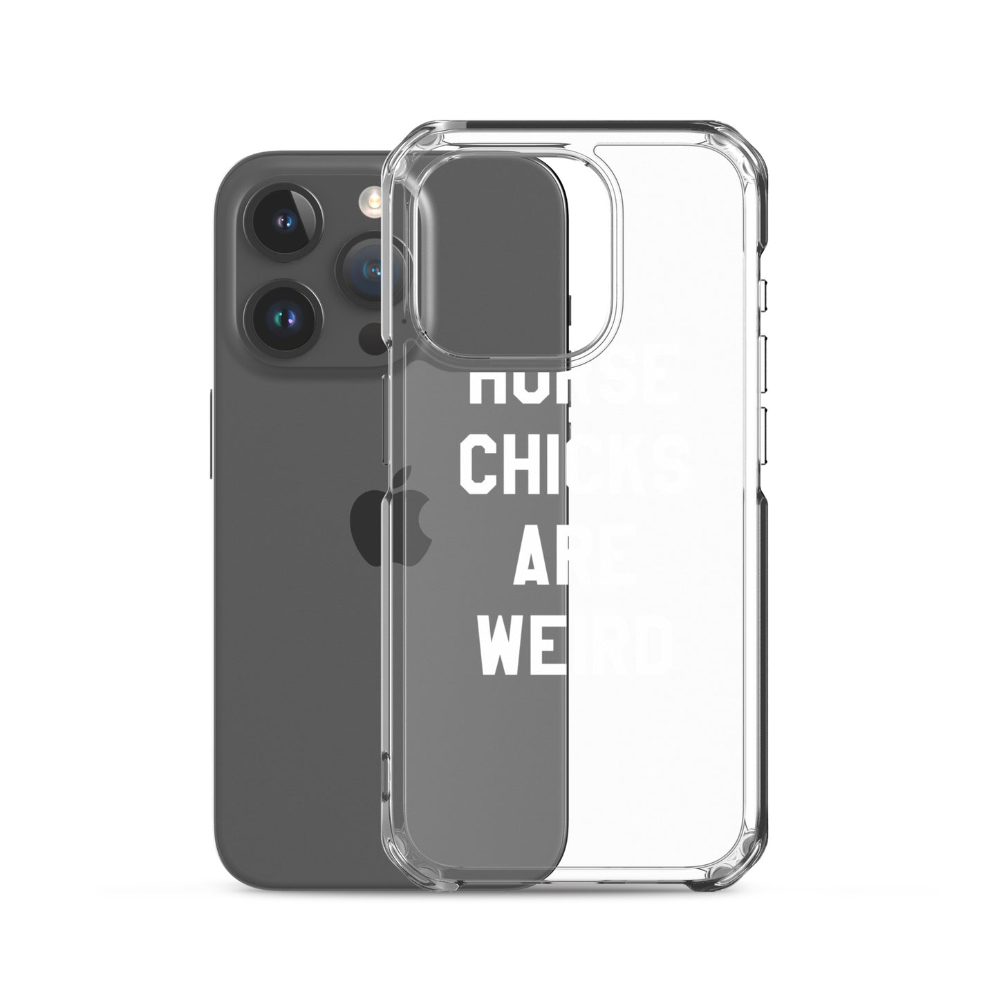 HORSE CHICKS ARE WEIRD CLEAR PHONE CASE